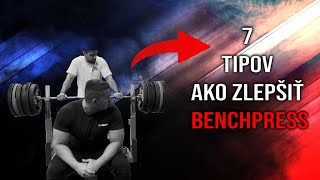 7 TIPOV AKO ZLEPŠIŤ BENCHPRESS