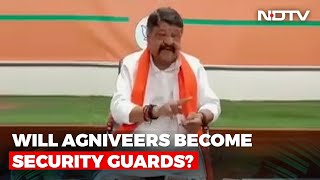 BJP Leader Promises Guard's Job To 'Agniveers'; Congress, AAP Hit Back