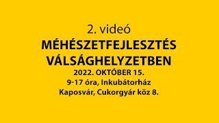 Méhészetfejlesztés válsághelyzetben szeminárium 2