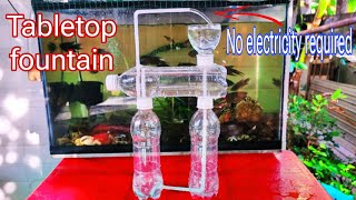 How to make an automatic water fountain without electricity from discarded plastic bottles