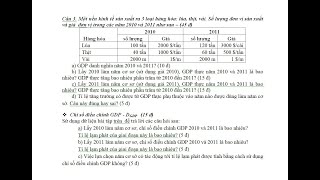 0090 (Full)-Macro-Tính toán GDP,  Tăng Trưởng Kinh Tế, Chỉ Số Giá (Bài Tập)