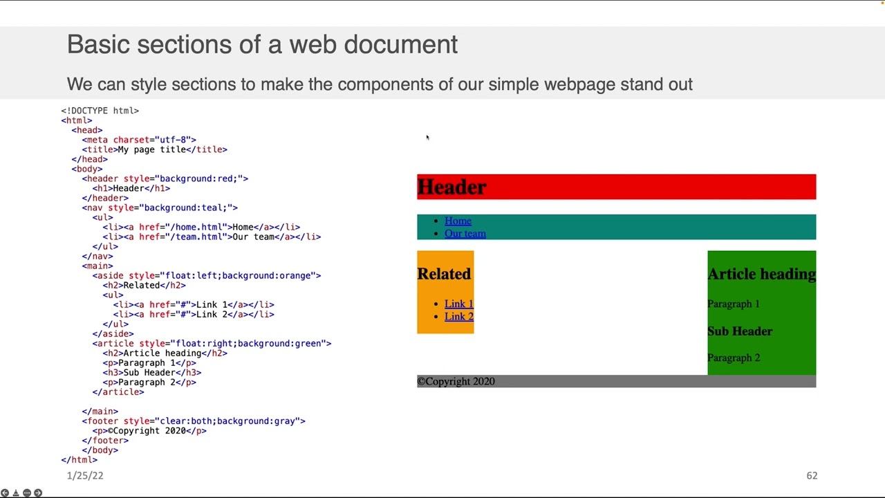 Web Application Development - HTML: Website Structure - YouTube