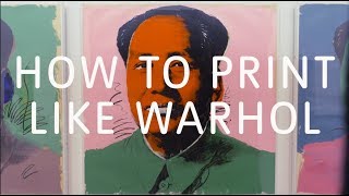How to Print Like Warhol | Tate