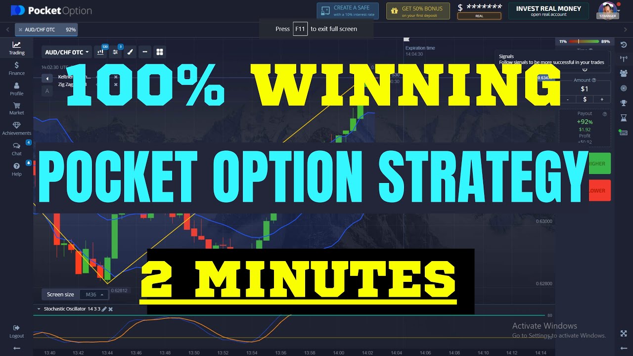 100% WINNING | Pocket Option Strategy | Binary Options Trading - YouTube