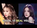 kpop idols i thought were the visuals vs the REAL visuals #shorts #kpop