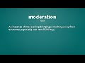 moderation definition of moderation