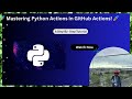 🚀 Build a Python GitHub Action | Step-by-Step Tutorial 🐍⚙️