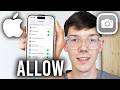 How To Allow Apps Access To Camera On iPhone - Step By Step