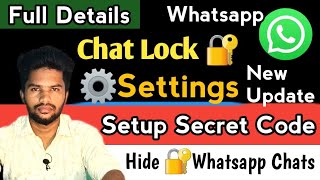 Whatsapp Chat Lock Settings in Tamil \ Whatsapp Locked Chats Hide \ Whatsapp Secret Code New Update