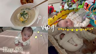 VLOG 인생80일차 아기와 20대 엄마의 설날맞이 일상, 현실 먹방브이로그(feat. 명절음식)