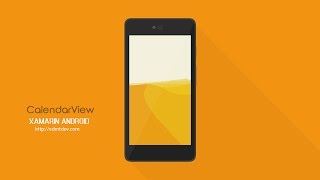 Xamarin Android Tutorial - Calendar View