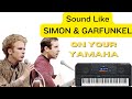 SIMON & GARFUNKEL hits for YAMAHA KEYBOARDS  - 