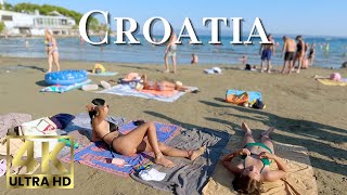 Beach Walk 4K Croatia, Split | Walking at Sunset on Bacvice Beach with Olivia