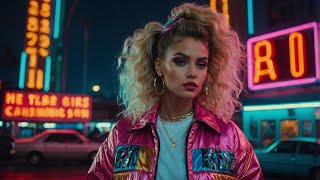 AI Retro 80s Synthwave 4K Music Experience