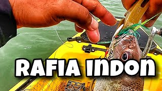 Rafia Hijau Indon Mencakop - Kayak Fishing Melaka