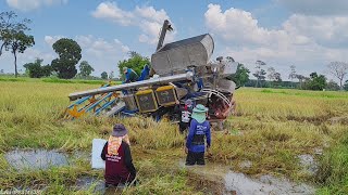 มาดูการเอารถเกี่ยวขึ้นแบบไม่ต้องใช้ตัวช่วยใช้ประสบการณ์ล้วนๆเลยครับ