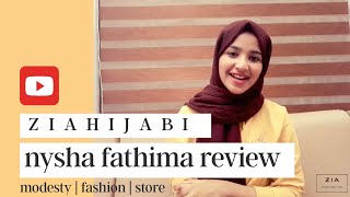 Hijab review | nysha fathima | ziahijabi | #hijabi #review #onlineshopping