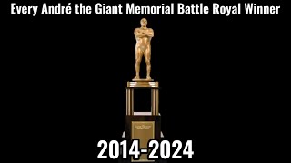 Every André the Giant Memorial Battle Royal Winner 2014-2024