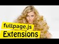fullpage.js Extensions