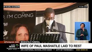 ANC TG Paul Mashatile bids final farewell to his wife Ellen