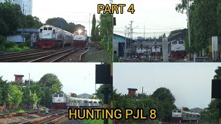 [KOMPILASI] Kesibukan Kereta api Saat Sore Di PJL 8 SGU!