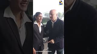 Anupam Kher Spotted At The Airport Departure I Boogle Bollywood