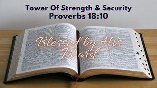 Verse Of The Day |  Today's Verse : Proverbs 18:10 | Tower Of Strength \u0026 Security