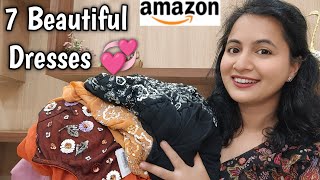 7 Beautiful Dress Haul From Amazon 💕 / Neema's Talk