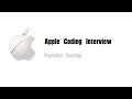 Apple Coding Interview Question | Leetcode 969 | Pancake Sorting