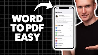 How To Convert Word Document To Pdf On iPhone 2026 (Step-By-Step Tutorial)
