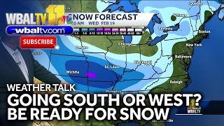 Weather Talk: Early travel forecast for midweek's snowstorm