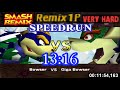 Smash Remix - Classic Mode Remix 1P Speedrun with Bowser (Very Hard) in 13:16