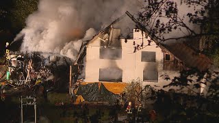 Schwendi im Weisstannental (Gemeinde Mels) SG: Vollbrand eines Einfamilienhauses