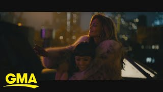 J.Lo loves 'Hustlers' shout-out from superfan on a plane l GMA