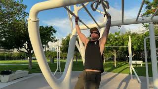 Monkey bars on wet days