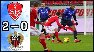 Stade Brestois 2 - 0 OGC Nice | Résumé et Buts | Ligue 1