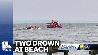 Police: 2 men drown at Baltimore County beach