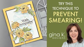 Try This Stamping Technique to Prevent Smearing!