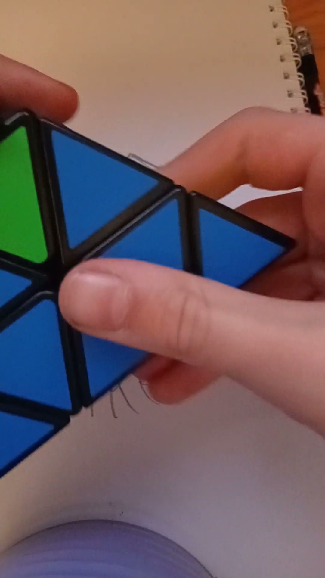 I Solve A Rubik S Pyramid Youtube
