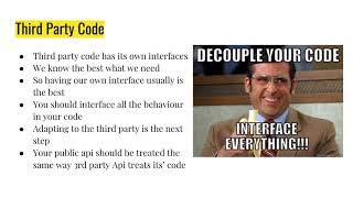 Lesson 6 of Clean Code: Design Rules [LT]