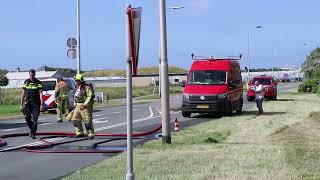 Bedrijven ontruimd na gaslekkage op N211