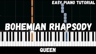 Queen - Bohemian Rhapsody (Easy Piano Tutorial)