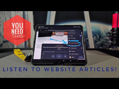 ¡El navegador Chrome de Android escucha los artículos del sitio web!