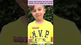 Diana And Roma Do The Hard Work To Get Some Ice Cream | Kids Highlights #shorts