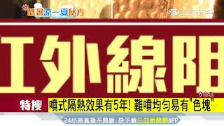 「噴式隔熱紙」尬貼式！ 實測兩者差了5度 ｜三立新聞台