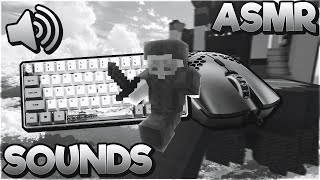 Relaxing Keyboard + Mouse Sounds (Handcam) *VERY CLICKY* | Hypixel Bedwars