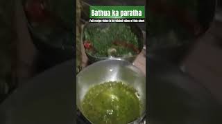 #bathua ka #paratharecipe #bathuakisabjii by #deliciouscrumbs | #viralshort #viralyoutubechannel