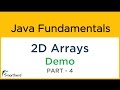 Java 2D ARRAYS Example. Java Tutorial for Beginners #6.4