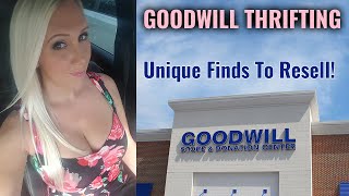 Amazing Unique Goodwill Thrifting Finds To RESELL and FLIP for PROFIT!
