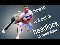 How to get out of a headlock side choke everyone should know in road fight | Defense Strategy